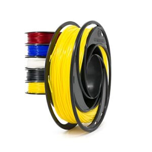 gizmo dorks flexible tpu 3d printer filament 3mm (2.85mm) 200g, yellow