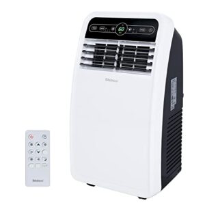 shinco 8,000 btu portable air conditioner, portable ac unit with built-in cool, dehumidifier & fan modes for room up to 200 sq.ft, room air conditioner with remote control, 24 hour timer, installation kit