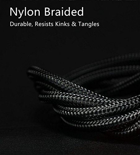 COSOOS Short iPhone Lightning Cable (14in/35cm) Nylon Braided Fast Charging Syncing Cable, MFi Certified for Apple iPhone 13,12,11,XS,XR,X,8,7,6,5S, Airpods 3/Pro/2/1, USB Charging Station