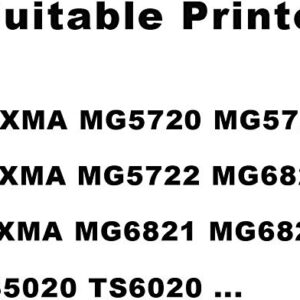 INKWAY Pgi-270 Cli-271 Pgi-270XL Cli-271XL Refillable Ink Cartridge Replace for Canon MG6820 MG6821 MG6822 MG5720 MG5721 MG5722 MG7720 TS5020 TS6020 Printer