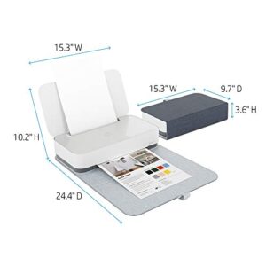 HP Tango X Smart Wireless Printer with Indigo Linen -cover – Mobile Remote Print, Scan, Copy, HP Instant Ink (3DP64A)