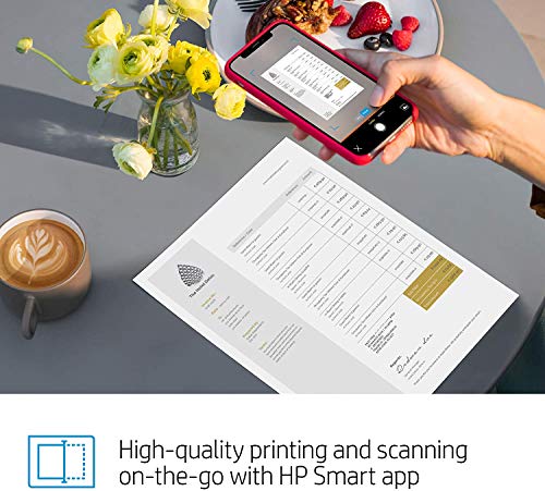 HP Tango X Smart Wireless Printer with Indigo Linen -cover – Mobile Remote Print, Scan, Copy, HP Instant Ink (3DP64A)