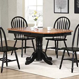 Sunset Trading Black Cherry Selections Dining Chairs, Distressed Antique rub Through