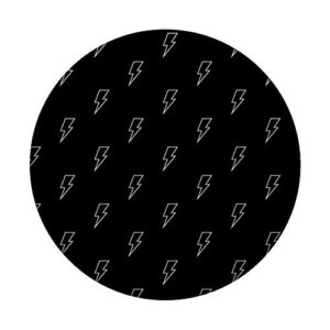 Lightning Bolt Gift Black and White Phone Grip Accessory G PopSockets PopGrip: Swappable Grip for Phones & Tablets