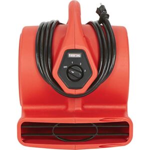 Ironton 1/8 HP Mini Air Mover/Dryer with Built-in Outlet - 500 CFM