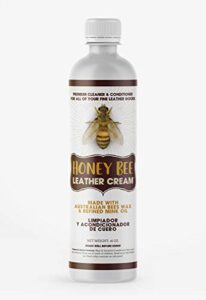 honey bee™ leather cream, leather conditioner by sierra solutions