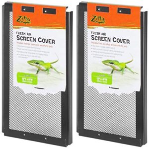zilla 2 pack of fresh air screen covers, 12-inch x 6-inch each
