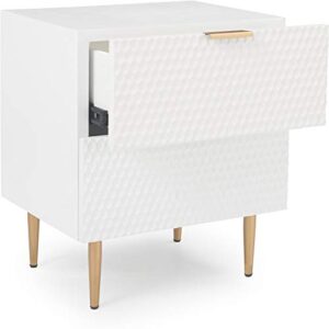 Amazon Brand – Rivet Kingston Modern Dresser 19.69"W, White