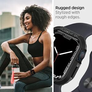 Spigen Rugged Armor Protector Designed for Apple Watch Case Series 8/7 (41mm) and Series SE2/6/SE/5/4 (40mm) - Black