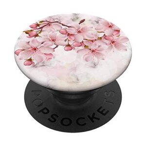 sakura cherry blossom japan's favorite spring autumn flower popsockets popgrip: swappable grip for phones & tablets