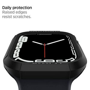 Spigen Rugged Armor Designed for Apple Watch Case Series 8/SE2/7/6/SE/5/4 45mm/44mm - Black