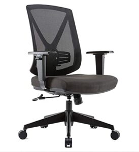 clatina home office chair ergonomic desk chair mid back task chair mesh computer chair with adjustable armrest adjustable lumbar support executive rolling swivel chair for men women adults