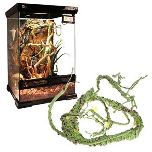 PIVBY Flexible Bend-A-Branch Jungle Vines Pet Habitat Decor Reptile Plants Terrarium for Lizard,Frogs, Snakes and More Reptiles Climbing (Fat:0.7943.31 Inch)