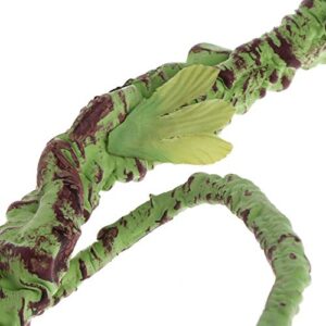 PIVBY Flexible Bend-A-Branch Jungle Vines Pet Habitat Decor Reptile Plants Terrarium for Lizard,Frogs, Snakes and More Reptiles Climbing (Fat:0.7943.31 Inch)