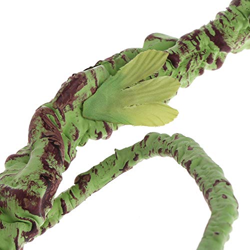 PIVBY Flexible Bend-A-Branch Jungle Vines Pet Habitat Decor Reptile Plants Terrarium for Lizard,Frogs, Snakes and More Reptiles Climbing (Fat:0.7943.31 Inch)