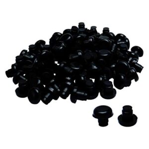 uxcell 100pcs 8mm black stem bumpers glide, patio outdoor furniture glass table desk top anti-collision embedded