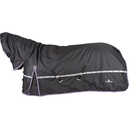 Classic Equine 10K Cross Trainer Winter Blanket with Hood, Black, Large