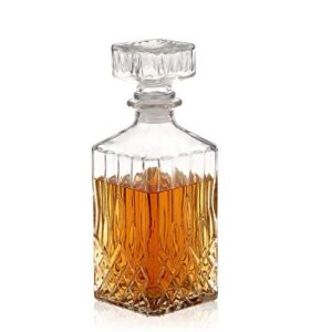 Decanter, Whiskey Decanter, Lead-Free Liquor Decanter 750ml, Glass Decanters For Alcohol