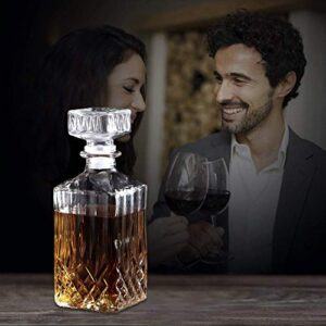 Decanter, Whiskey Decanter, Lead-Free Liquor Decanter 750ml, Glass Decanters For Alcohol