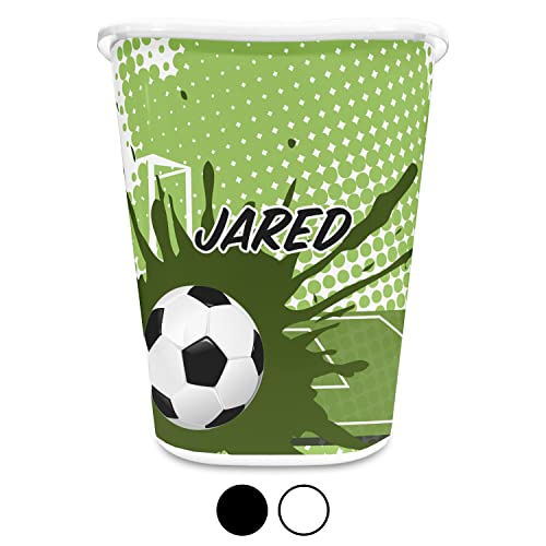 YouCustomizeIt Soccer Waste Basket - Single Sided (Black) (Personalized)