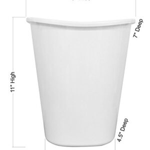 YouCustomizeIt Skulls Waste Basket - Single Sided (Black) (Personalized)