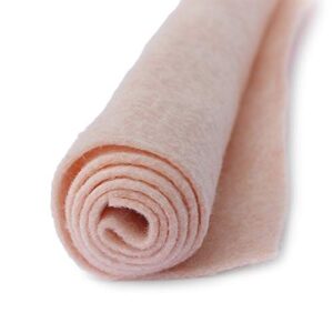 wheat field - heathered pinkish-off white - wool felt oversized sheet - 35% wool blend - 1 12x18 inch sheet