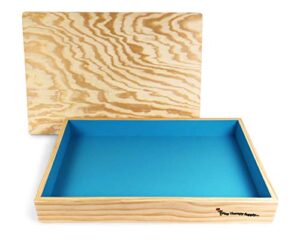 playtherapysupply basic wooden sandtray with lid