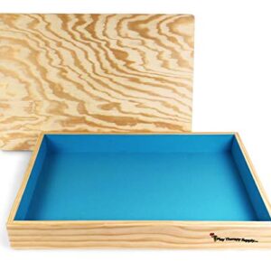 PlayTherapySupply Basic Wooden Sandtray with Lid