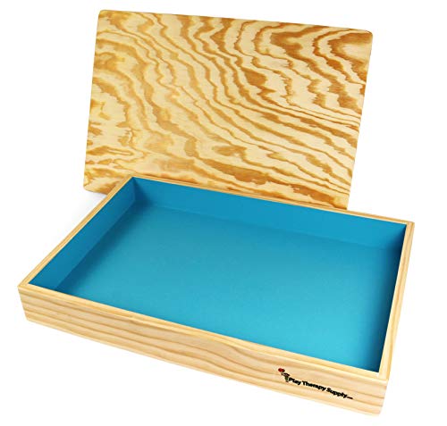 PlayTherapySupply Basic Wooden Sandtray with Lid