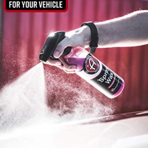 Adam's Spray Wax 16oz - Premium Infused Carnauba Car Wax Spray For Shine, Polish & Top Coat Paint Protection | Car Wash Enhancer & Clay Bar Lubricant | Car Boat Motorcycle RV Detailing