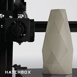 HATCHBOX 1.75mm Silk Silver PLA 3D Printer Filament, 1 KG Spool, Dimensional Accuracy +/- 0.03 mm, 3D Printing Filament