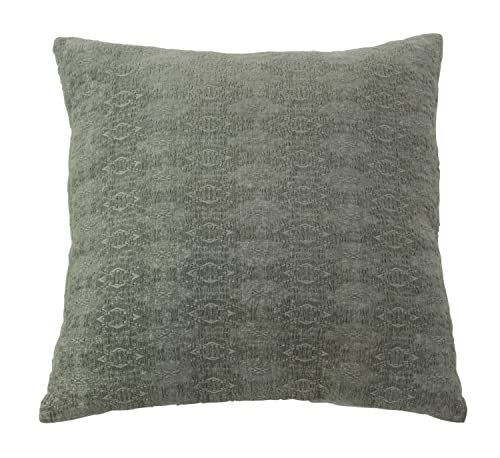 Deco 79 Modern Square Cotton Pillow 7"W x 18"H Light Green