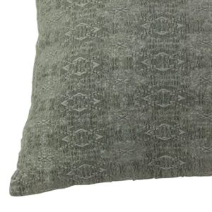 Deco 79 Modern Square Cotton Pillow 7"W x 18"H Light Green