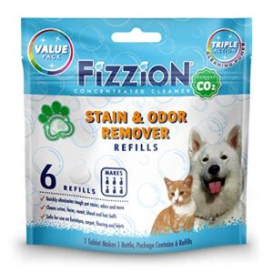 fizzion pet stain and odor remover (6 tablets, original)