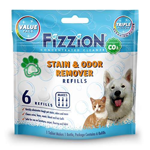 Fizzion Pet Stain and Odor Remover (6 Tablets, Original)