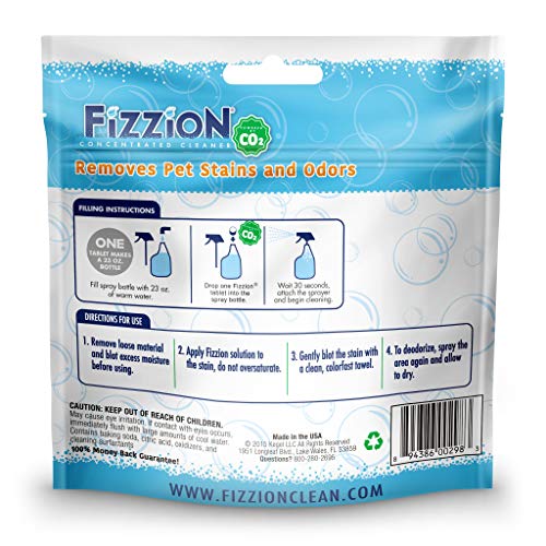 Fizzion Pet Stain and Odor Remover (6 Tablets, Original)
