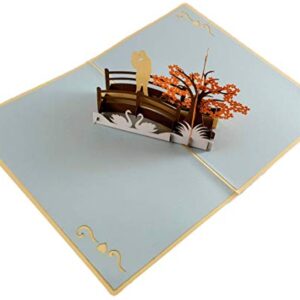 iGifts And Cards Happy 30th Anniversary 3D Pop Up Greeting Card -Soulmates, Celebration, Marriage, Being Together, Celebrate a Milestone, Pearl, Love Bridge, Congratulations, Romantic, WOW