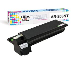 made in usa toner compatible replacement for use in sharp ar 208d, ar 208s, ar-208nt (black, 1 cartridge)