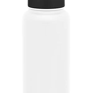 Simple Modern Water Bottle with Straw Lid Vacuum Insulated Stainless Steel Metal Thermos Bottles | Reusable Leak Proof BPA-Free Flask for Gym, Travel, Sports | Summit Collection | 32oz, Winter White