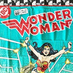 DC Comics Wonder Woman Cotton Fabric Panel - Officially Licensed (Great for Quilting, Sewing, Craft Projects, Quilt or Throw Pillows) 36" X 44"