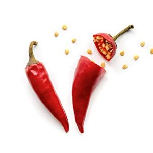 "Tabasco" Red Hot Chili Pepper Seeds for Planting, 50+ Heirloom Seeds Per Packet, (Isla's Garden Seeds), Non GMO Seeds, Botanical Name: Capsicum frutescens, Great Home Garden Gift