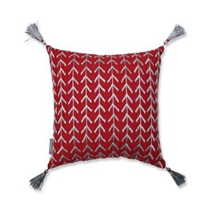 pillow perfect modern geometric decorative throw pillow, 16", red