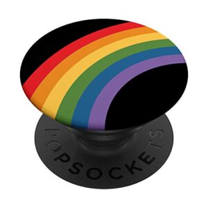 Rainbow PopSockets PopGrip: Swappable Grip for Phones & Tablets