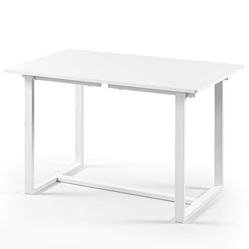 ZINUS Alto 47” White Frame Desk / GOOD DESIGN™ Winner / Computer Workstation / Office Desk / Easy, Bolt Free Assembly, White