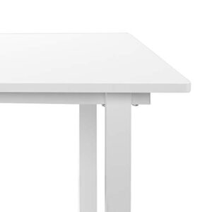 ZINUS Alto 47” White Frame Desk / GOOD DESIGN™ Winner / Computer Workstation / Office Desk / Easy, Bolt Free Assembly, White