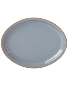 dansk haldan 14" oval serving platter, 3.15 lb, blue