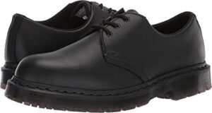 dr. martens, unisex mono 1461 slip resistant service shoes, black, 11 us men/12 us women
