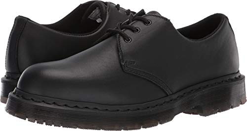 Dr. Martens, Unisex Mono 1461 Slip Resistant Service Shoes, Black, 11 US Men/12 US Women