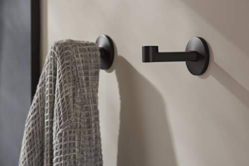 KOHLER 78378-BL Components Robe Hook, Matte Black