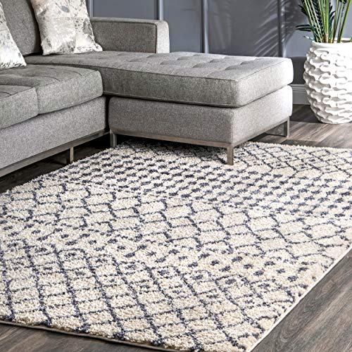 nuLOOM Barbara Moroccan Area Rug, 6' 7" x 9', Beige